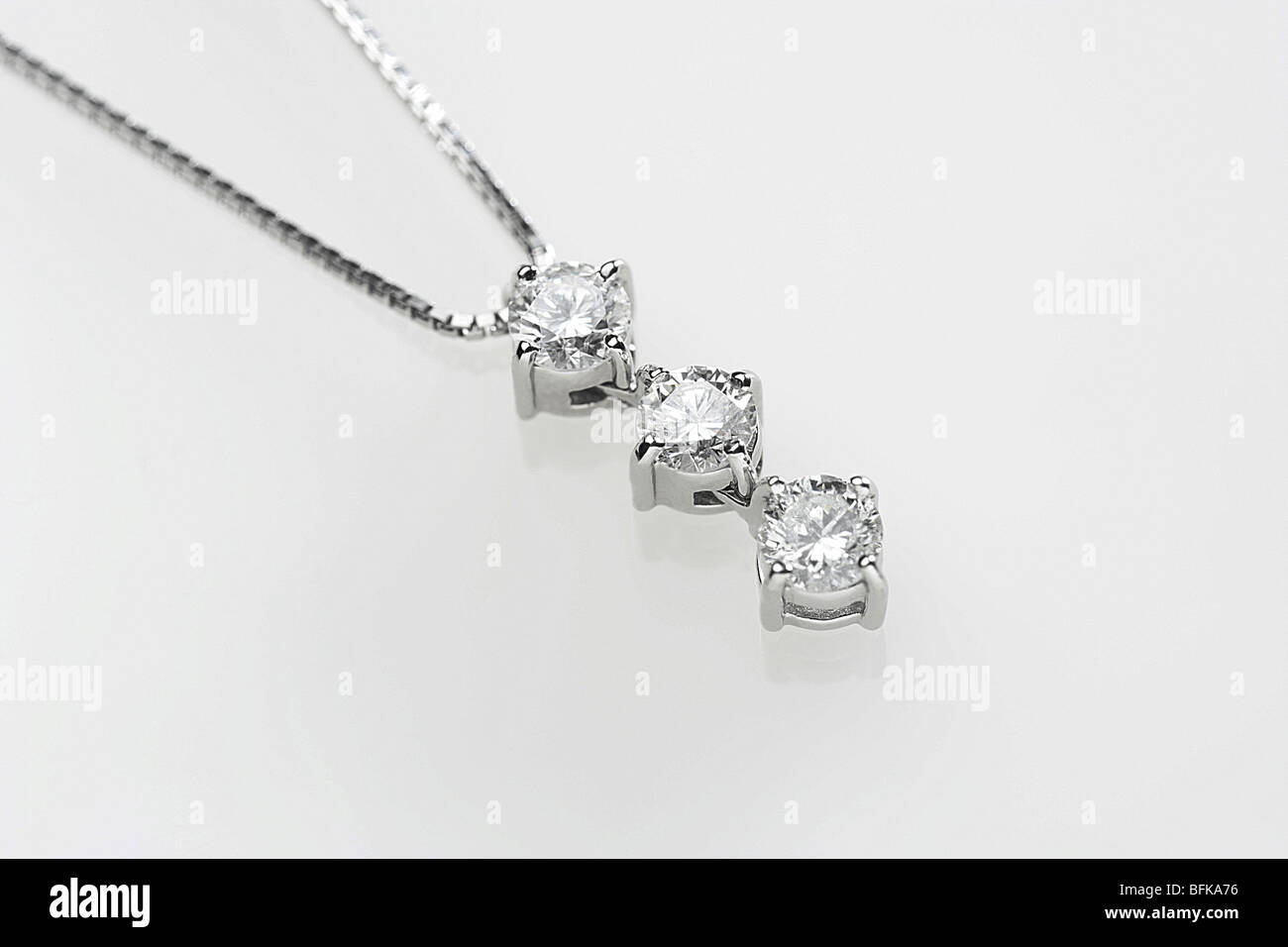 Diamant-Halskette Stockfoto