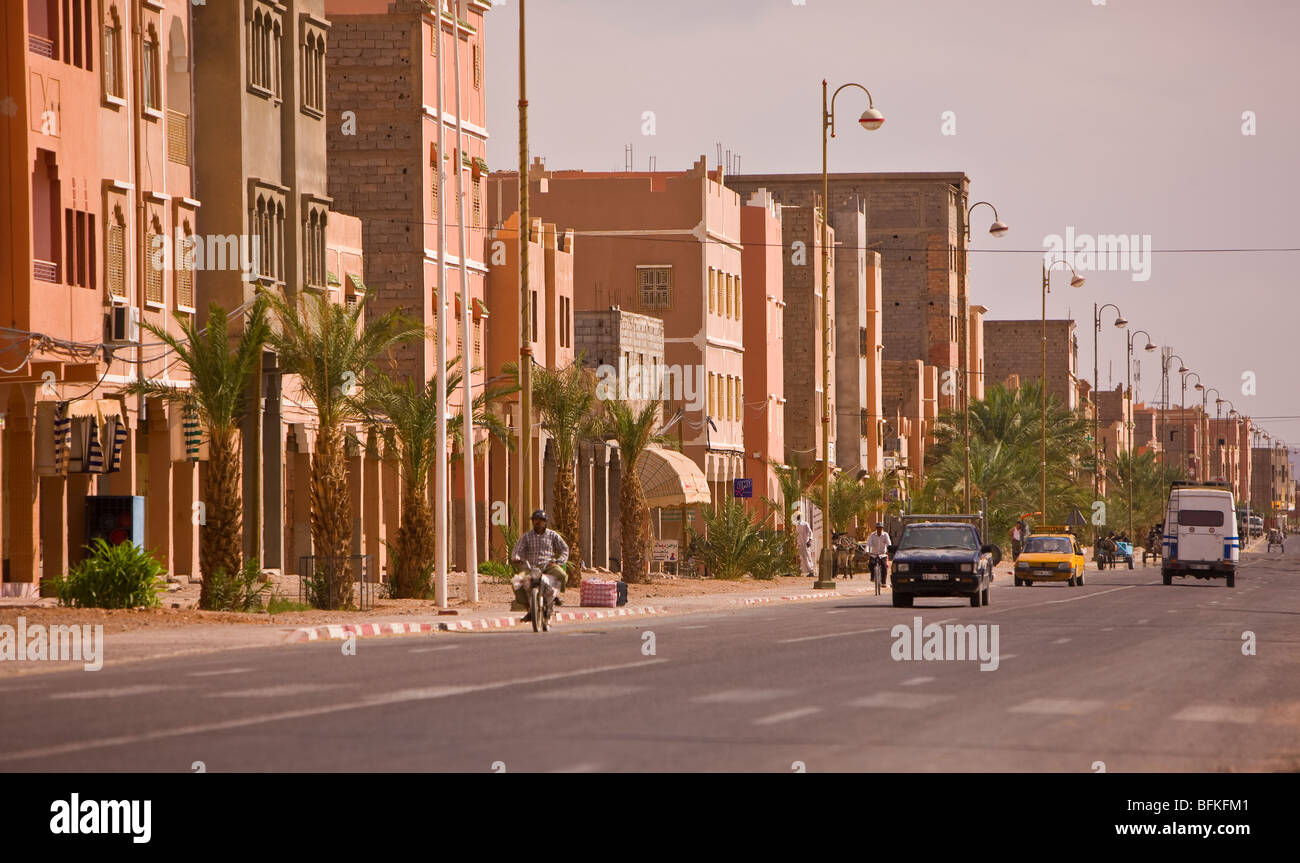 ZAGORA, Marokko - Straßenszene. Stockfoto