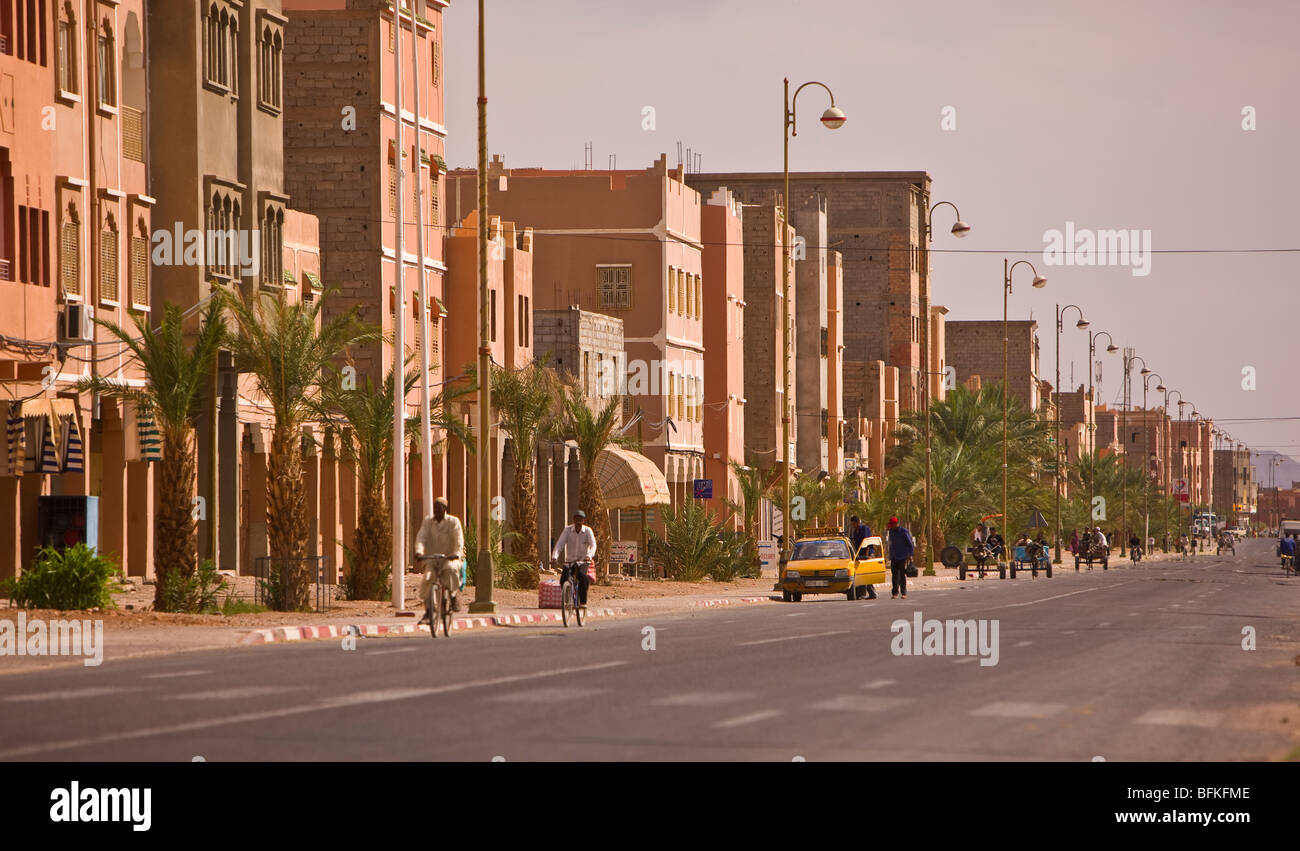 ZAGORA, Marokko - Straßenszene. Stockfoto