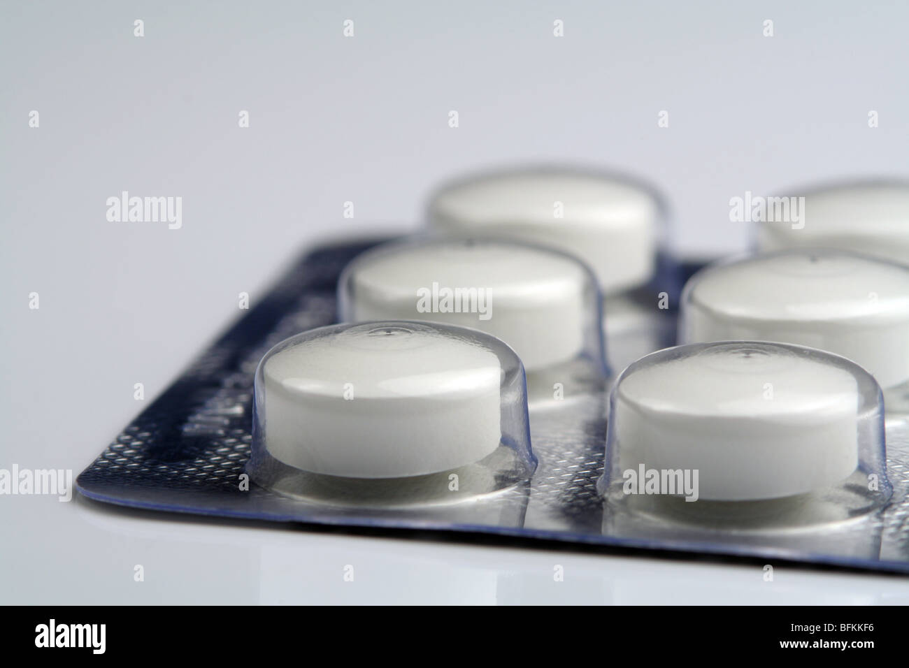 Blister Packung mit diabetischen Tabletten Stockfoto