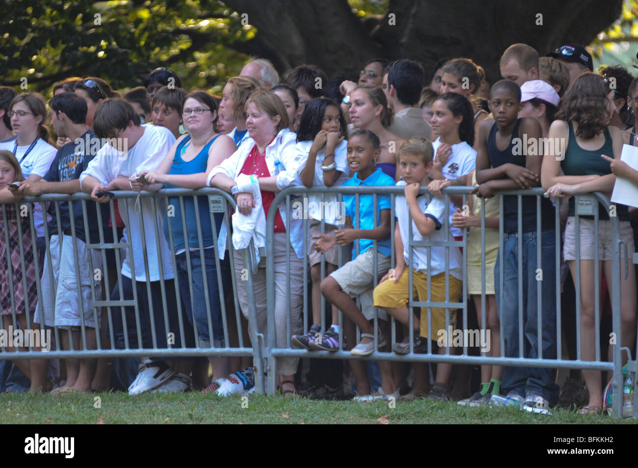 Obama-Kampagne-Kundgebung am Franklin & Marshall College in Lancaster, PA 4. September 2008 Barack Hussein Obama, Junior-Senator Stockfoto