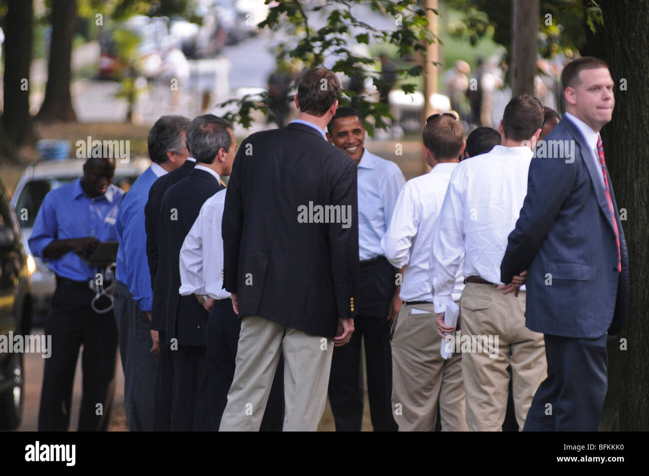 Obama-Kampagne-Kundgebung am Franklin & Marshall College in Lancaster, PA 4. September 2008 Barack Hussein Obama, Junior-Senator Stockfoto