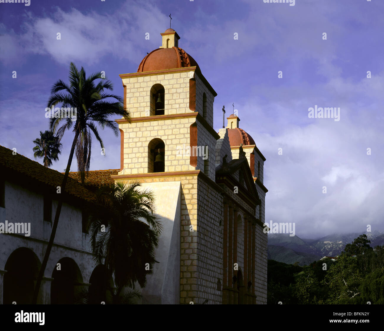 Kalifornien - Mission Santa Barbara Queen of Missions befindet sich in Santa Barbara. Stockfoto