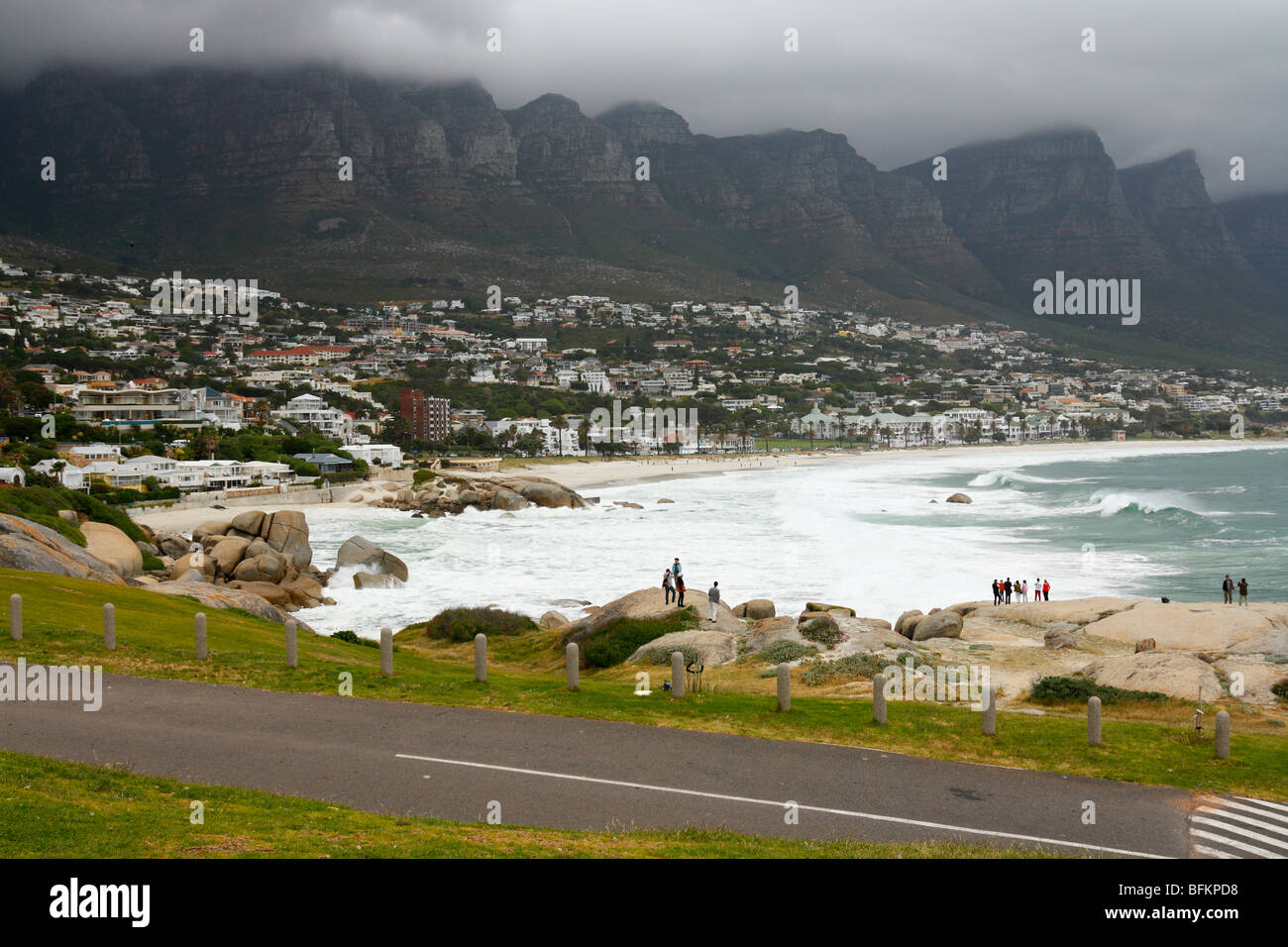 Atlantischen Ozean Meer Blick von der West Coast of Cape Town, Westkap, Südafrika, November 2009 Stockfoto