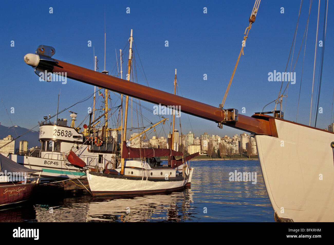 Historische 1904-Maple Leaf-Schoner, Vancouver, Britisch-Kolumbien, Kanada Stockfoto