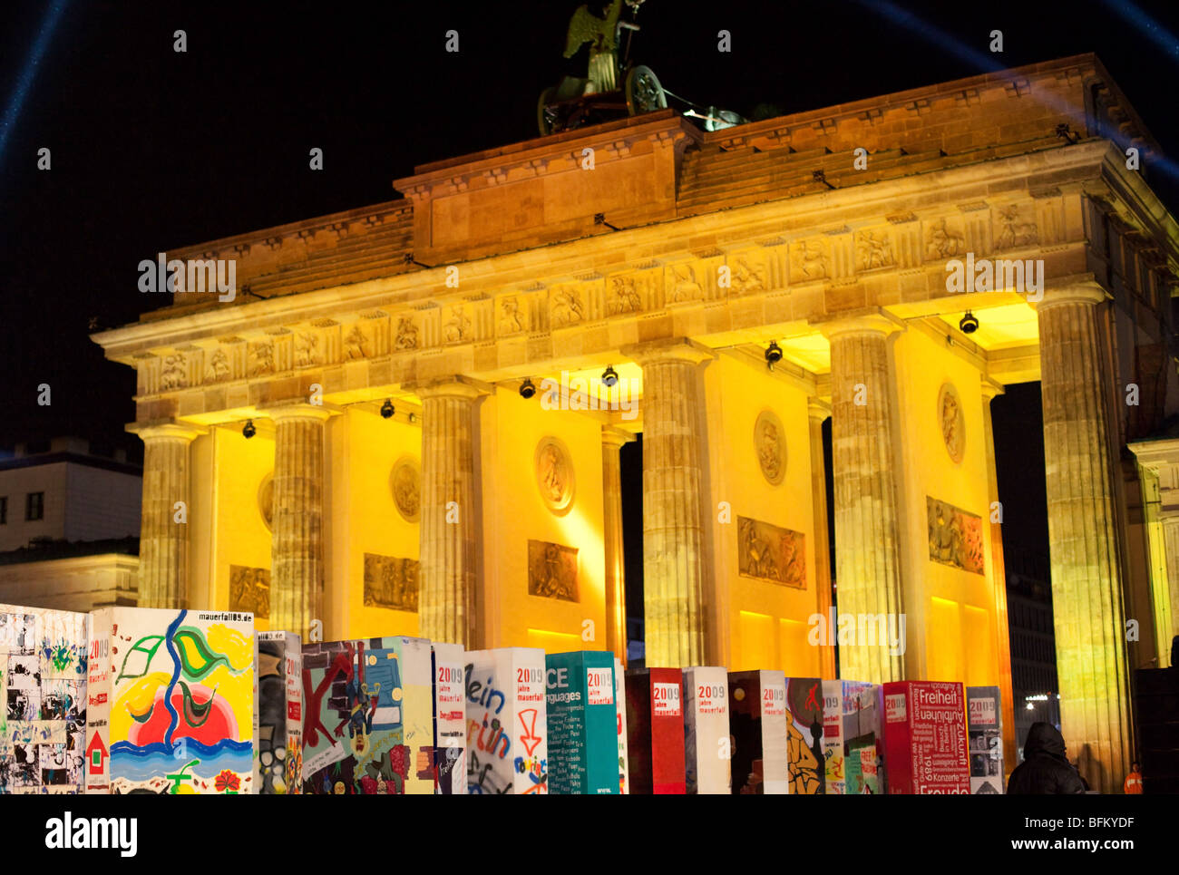 Das Brandenburger Tor am 20. Jahrestag des Falls der Berliner Mauer Stockfoto