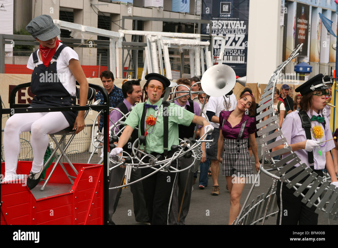 Bild von der Montreal International jazz Festival parade Stockfoto
