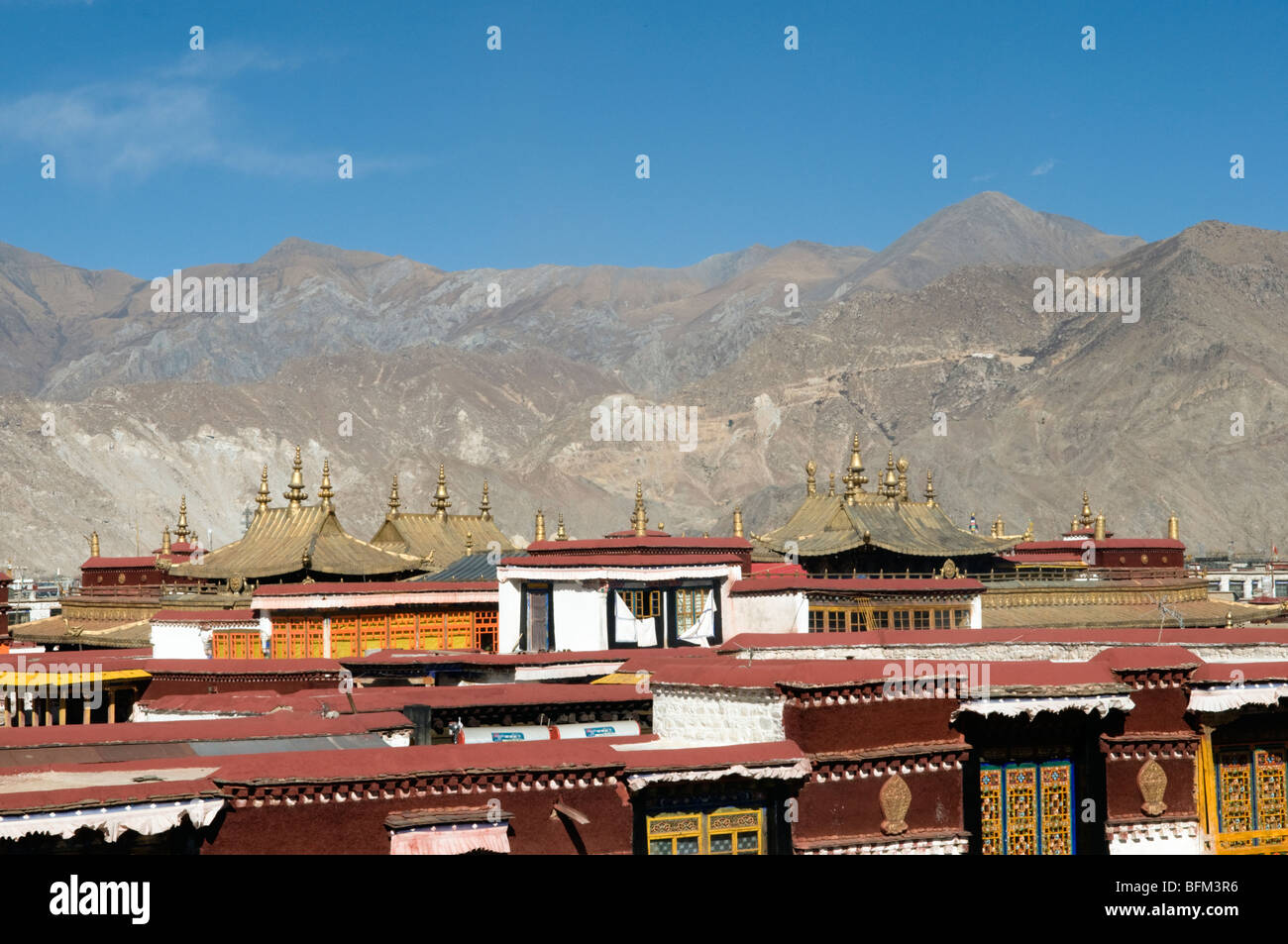 Jokhang Tempel in Lhasa-Tibet Stockfoto