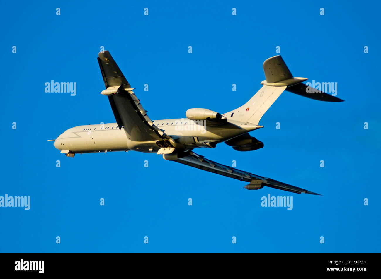 RAF VC 10 Tankflugzeug ausziehen von Kinloss Air Base in Morayshire Schottland SCO 5560 Stockfoto