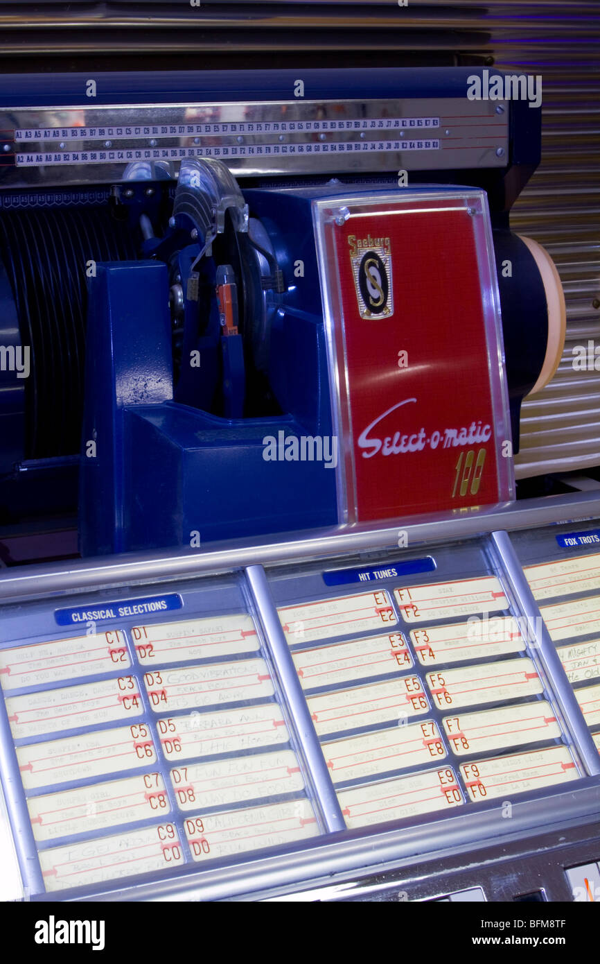 Antik, Vintage 1950er Jahre Seeburg Jukebox-Musik-player Stockfoto