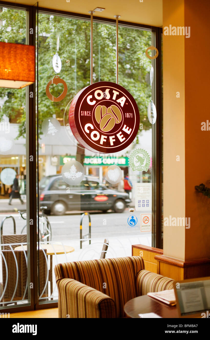 Costa Coffee Interior Stockfotos Costa Coffee Interior