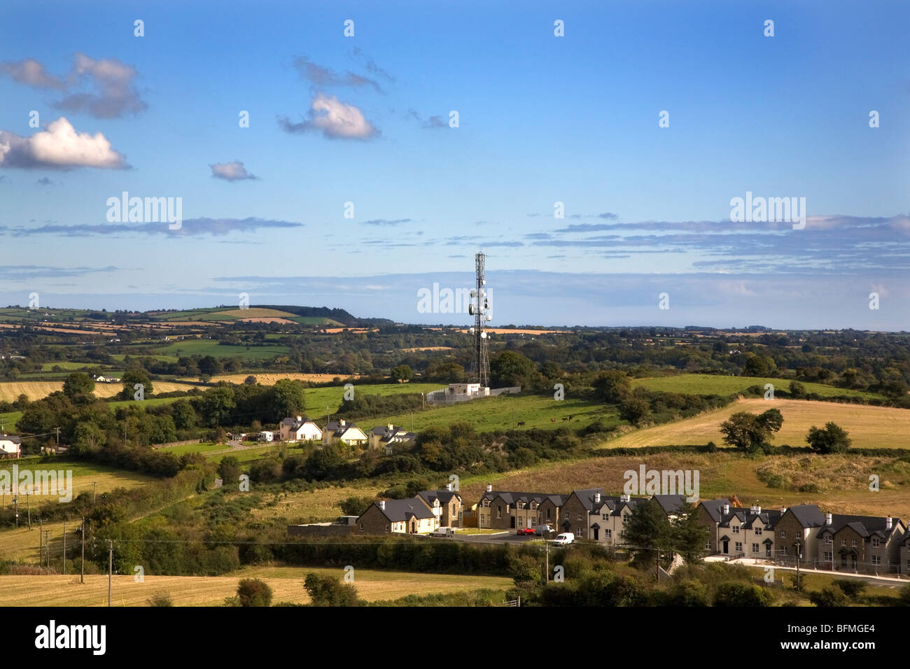 Kommunikation Mast in der Nähe von Vinegar Hill, Silifke, co Wexford, Irland Stockfoto