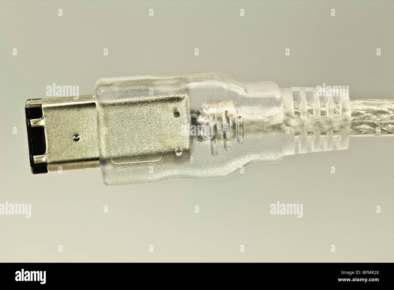 FireWire-Stecker für Computer Stockfoto