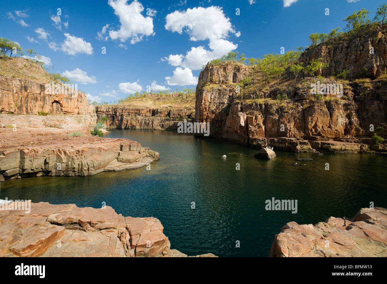 Australien, Northern Territory, Katherine.  (Katherine Gorge) Nitmiluk Nationalpark. Stockfoto