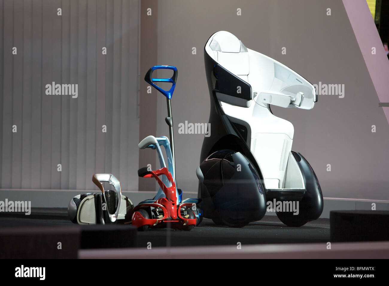 Toyota Konzeptfahrzeuge für die individuelle Mobilität werden in der Tokyo Motorshow 2009 angezeigt. Stockfoto