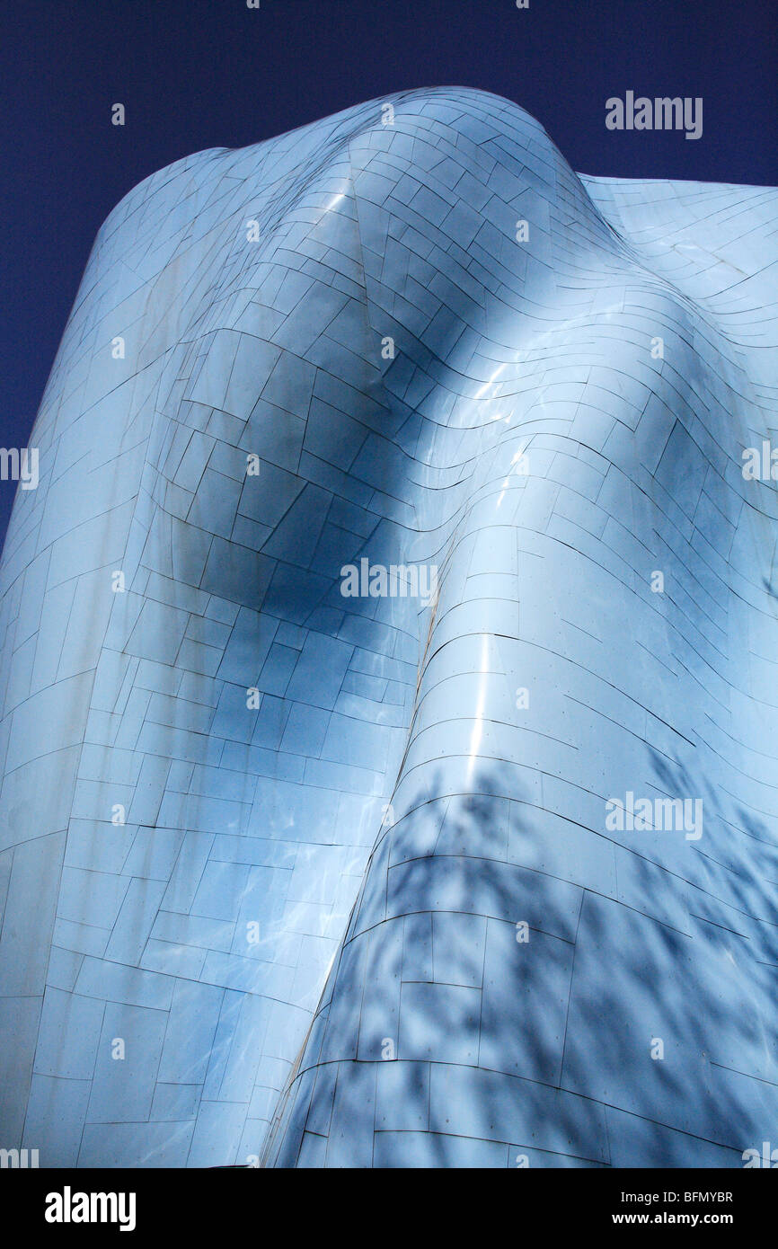 Vereinigte Staaten von Amerika, Washington, Seattle, Belltown Experience Music Project - Musik-Museum von Frank Gehry entworfen. Stockfoto