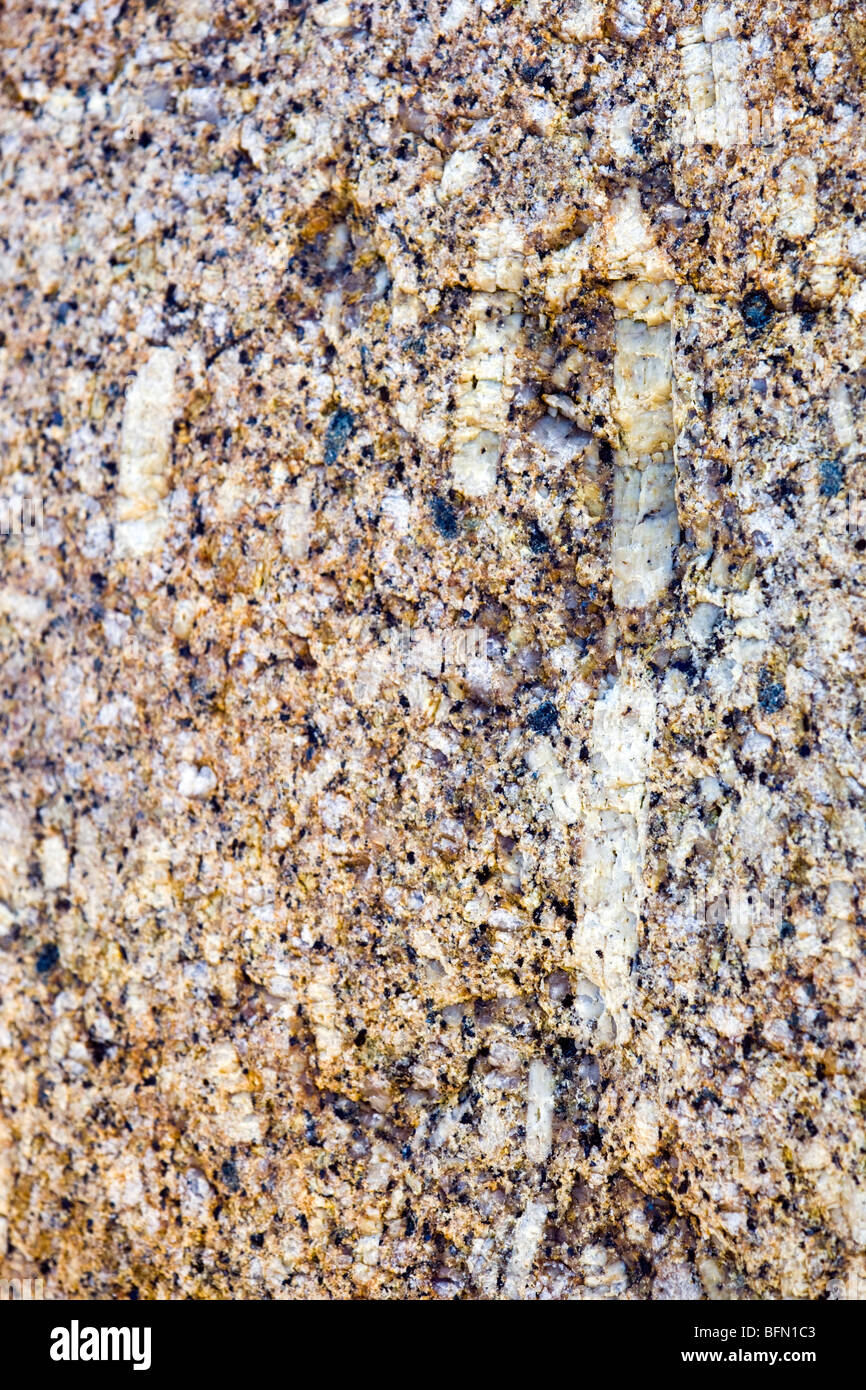 Feldspäten in Granit; Cornwall Stockfoto