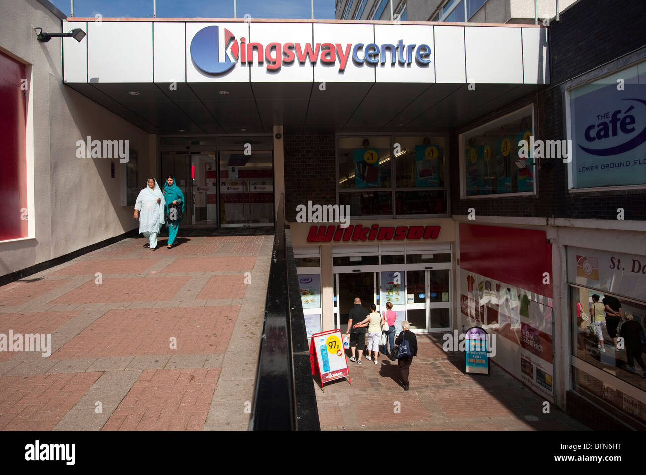 Newport Kingsway Einkaufszentrum Gwent South Wales UK Stockfoto