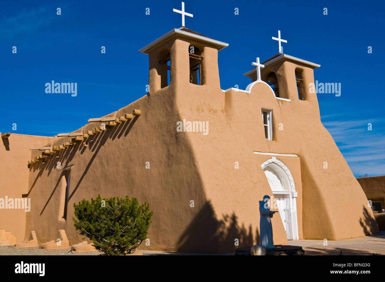 Ranchos de Taos San Francisco de Asis Kirche New Mexico USA Stockfoto