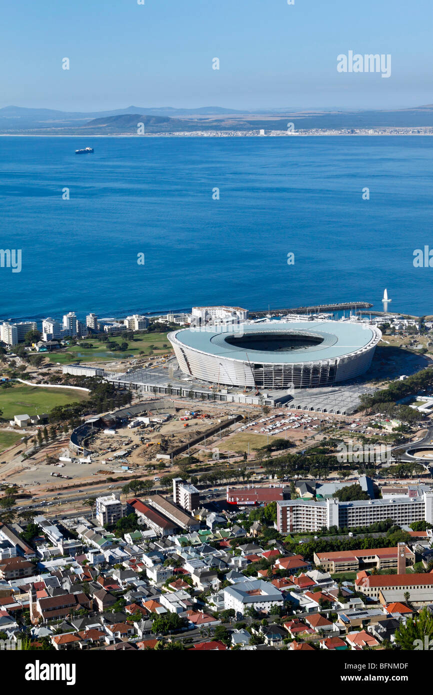 Das Fußballstadion in Green Point, Kapstadt, Südafrika, eines der Stadien für die FIFA Fußball-Weltmeisterschaft 2010 Stockfoto