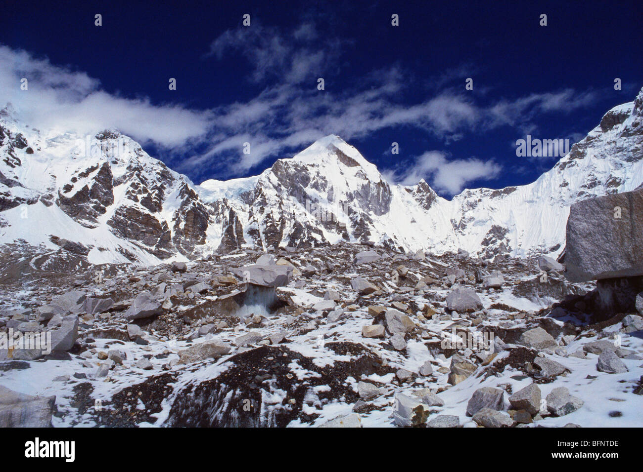 Mount Everest Base Camp Trek ; Himalaya Berge ; Nepal ; asien Stockfoto