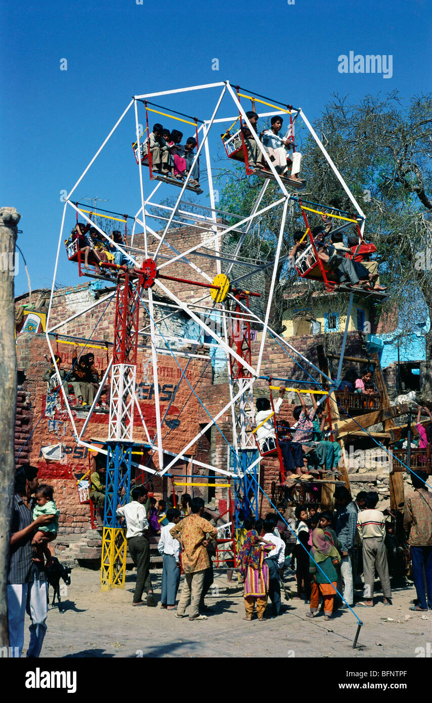 Riesenrad; Riesenrad in fair; Agra; Uttar Pradesh; Indien; asien Stockfoto