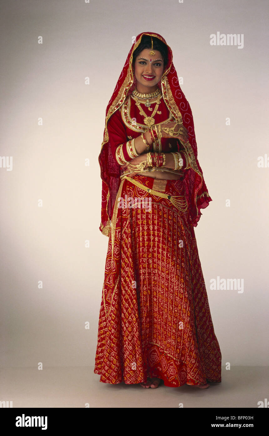 Indische braut Hochzeitskleid aus Rajasthan Indien Herr #145  Stockfotografie - Alamy