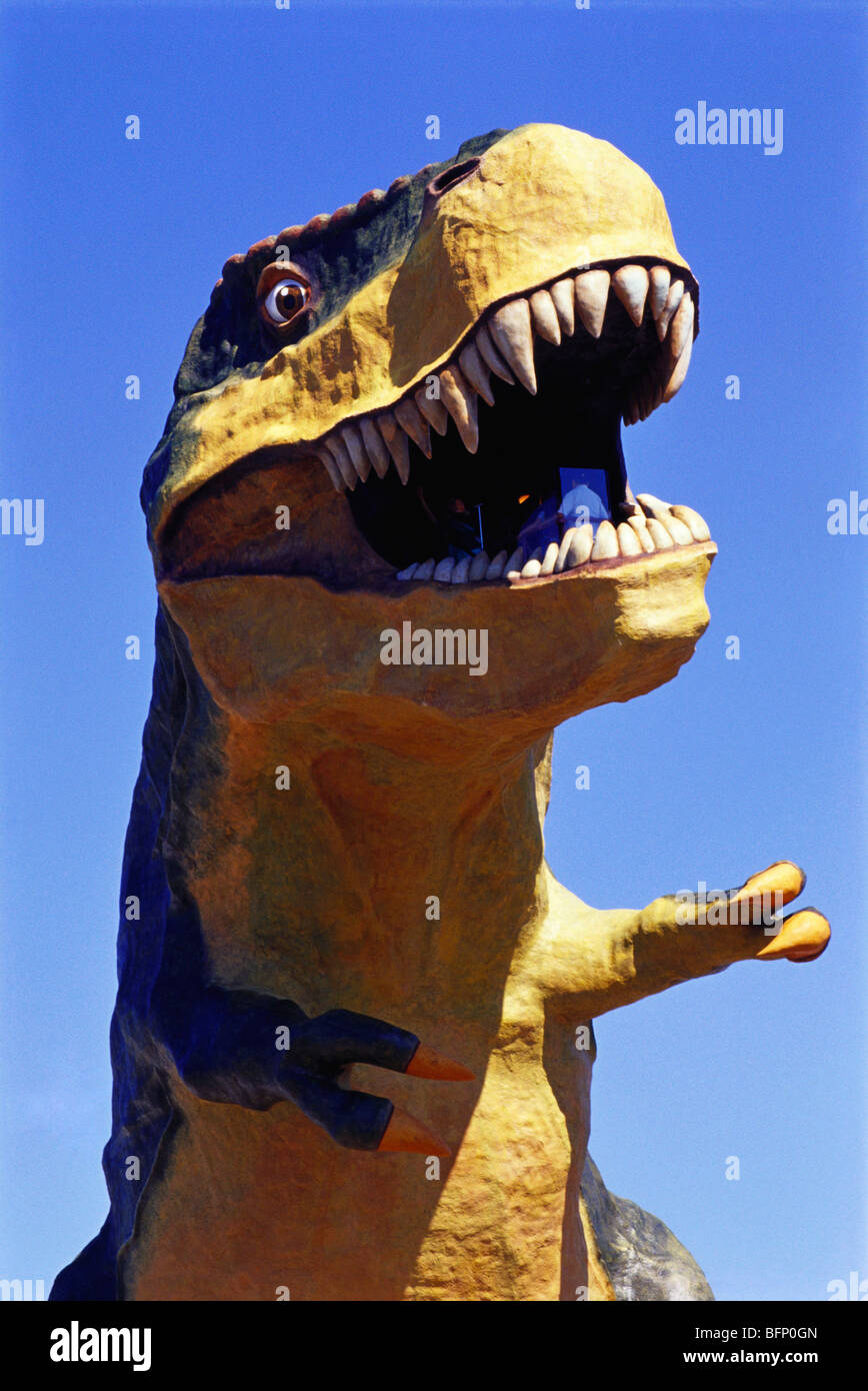 Welten höchste Dinosaurier; Drumheller, Alberta, Kanada Stockfoto