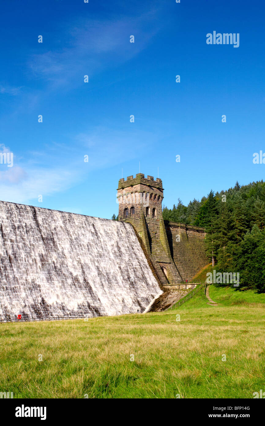 Derwent Damm im oberen Derwent Valley Derbyshire Peak District Stockfoto