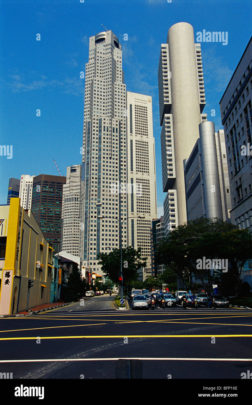 Skyline ; South Bridge Road ; Singapur ; Asien Stockfoto