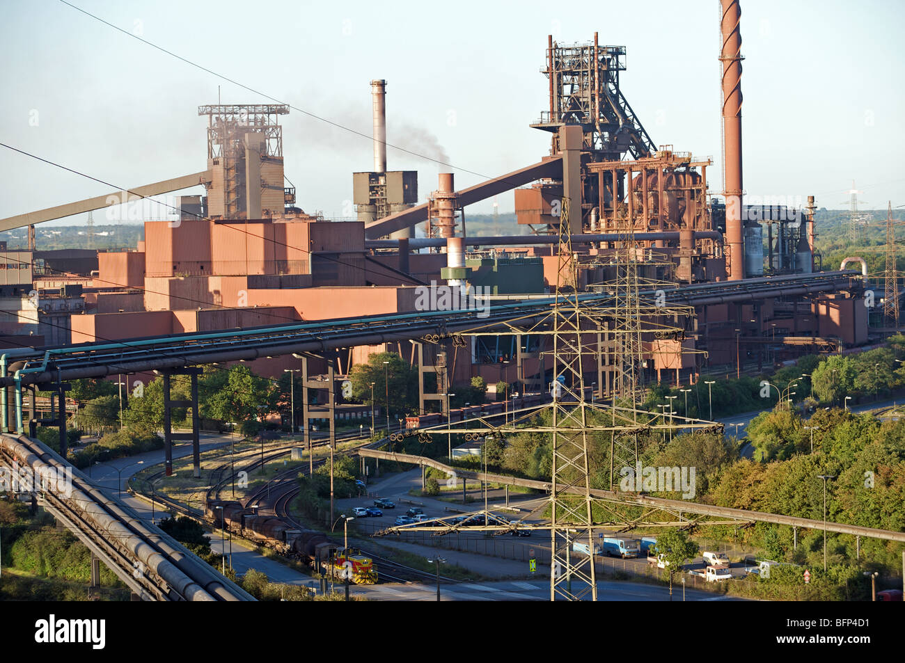 Blast Furness, Stahl ThyssenKrupp-Stahlwerk, Duisburg, Deutschland. Stockfoto