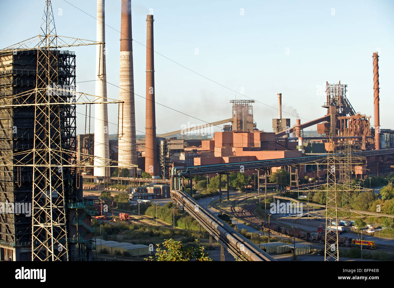 Blast Furness, Stahl ThyssenKrupp-Stahlwerk, Duisburg, Deutschland. Stockfoto