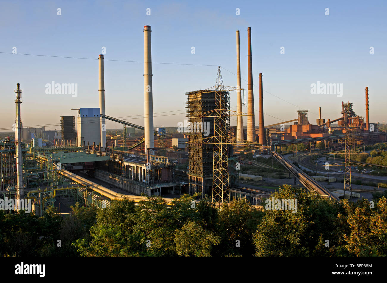 Kokerei und Stahlfabrik, Deutschland. Stockfoto