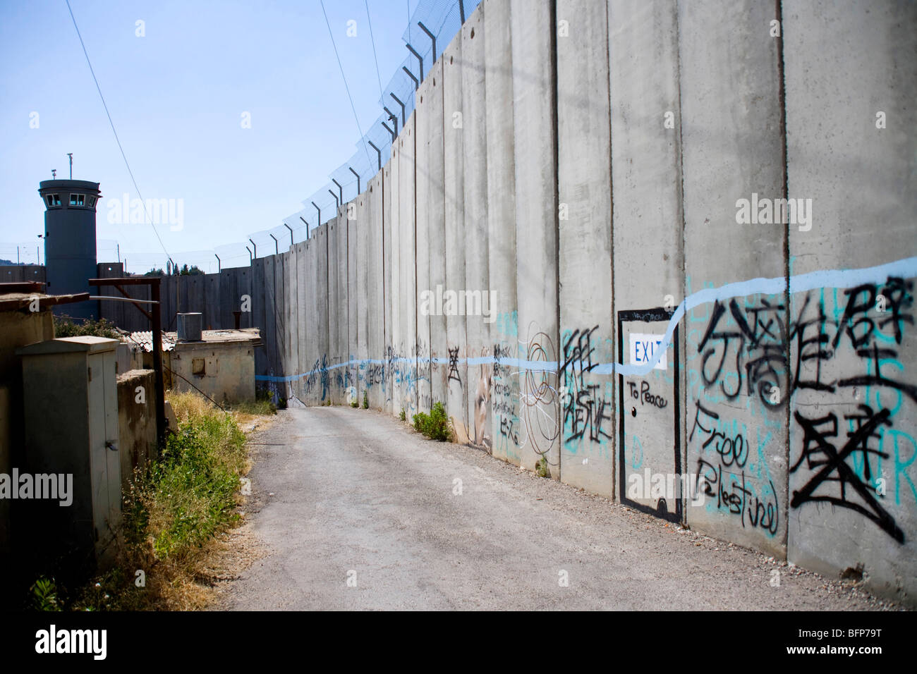 Die Wand in Bethlehem, Palästina, Naher Osten Stockfoto