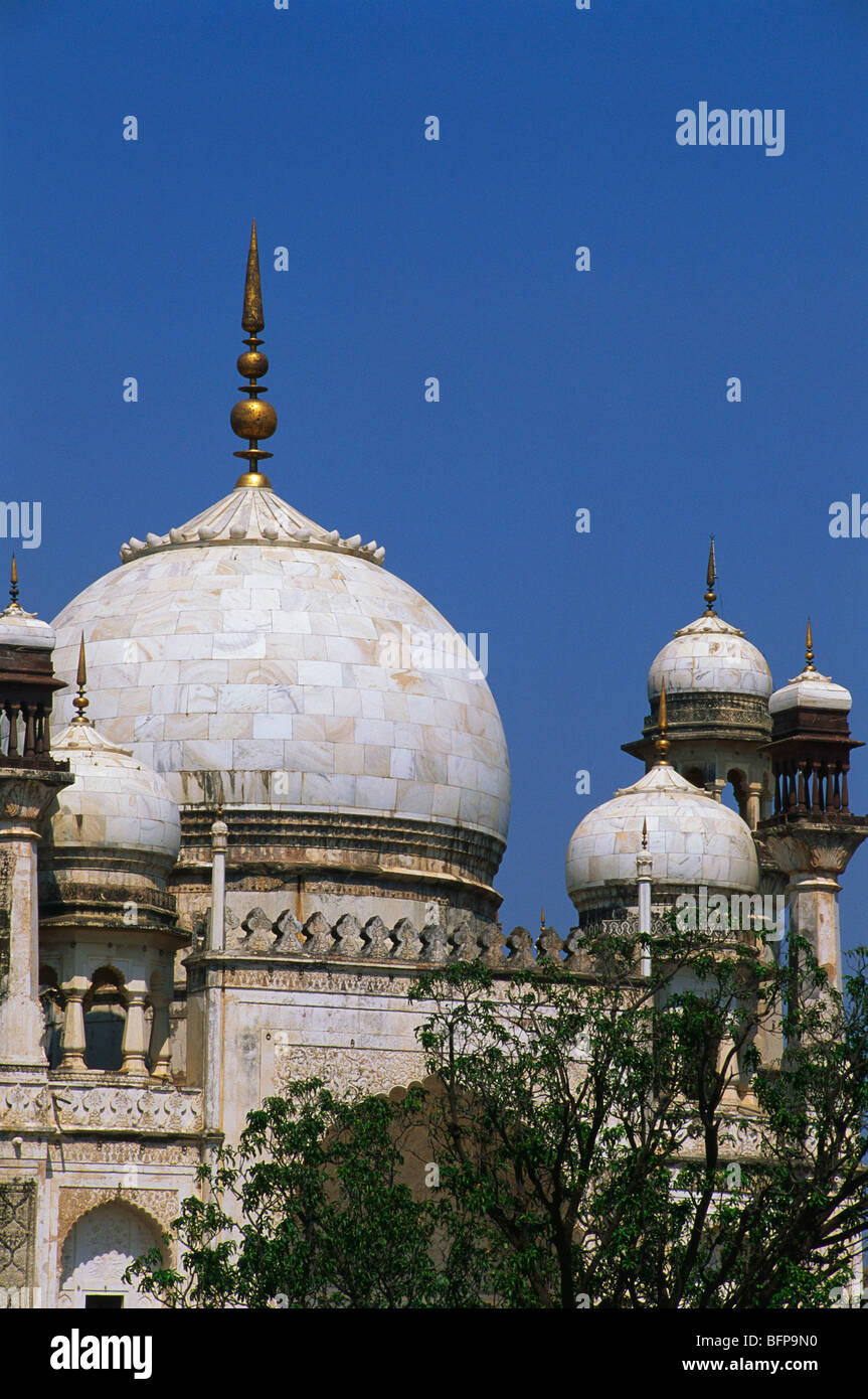 NMK 65220: Dekorative Spitzenteil des Bibi-ka Maqbara; Aurangabad; Maharashtra; Indien Stockfoto