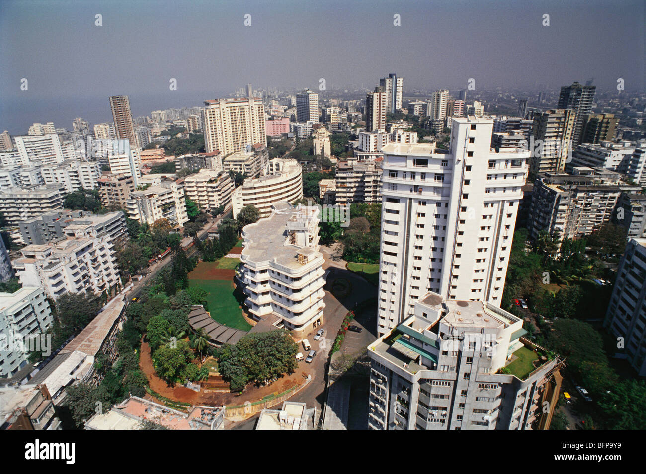 Aerial View Bombay Mumbai Maharashtra Indien Stockfoto