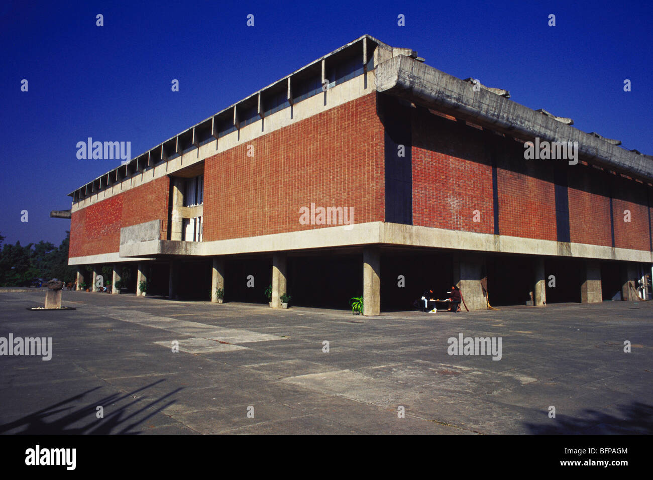Le Corbusier Architektur Museum der Stadt Chandigarh UT Indien Stockfoto