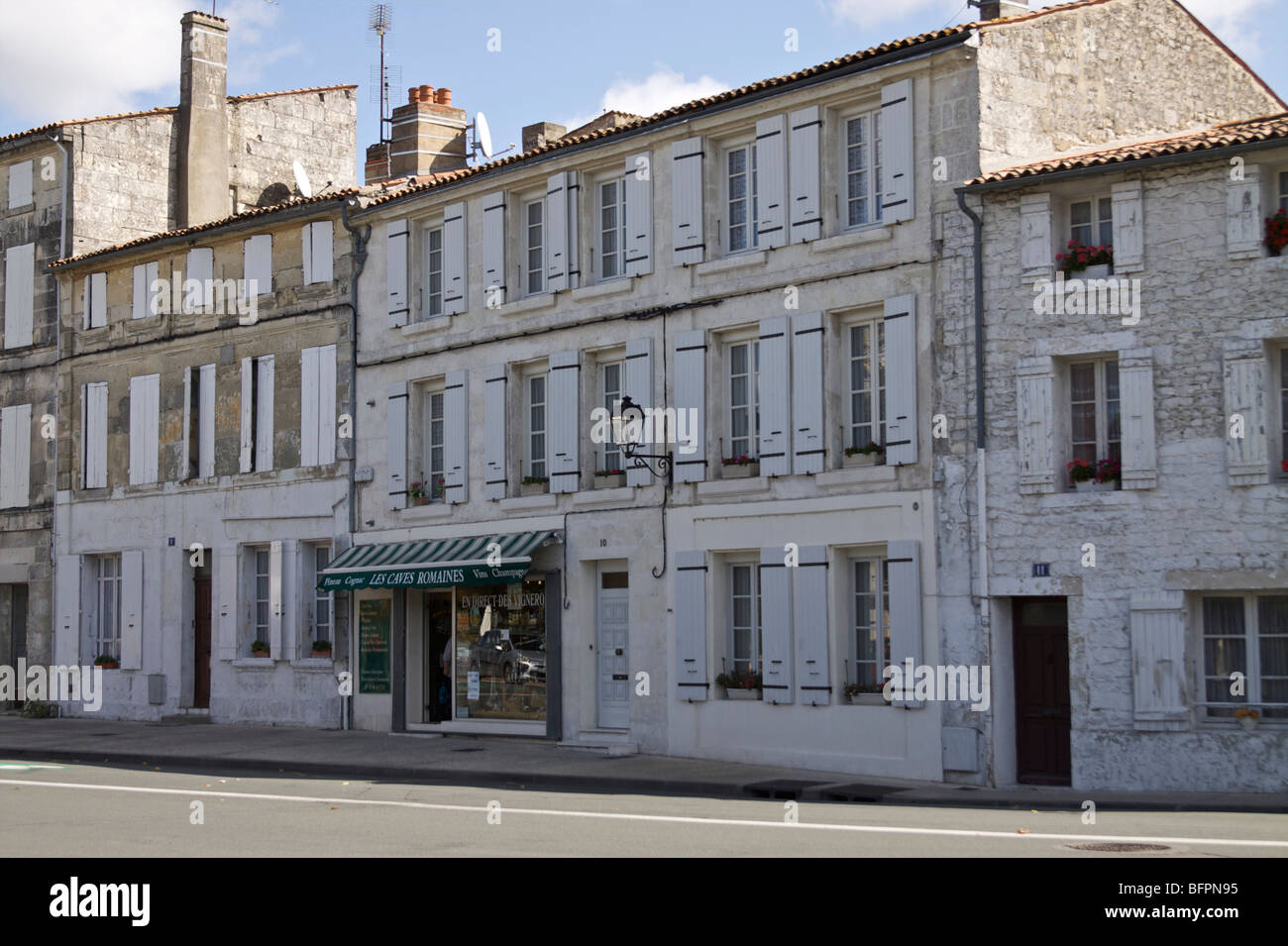 Straße in Saintes, Frankreich Stockfoto