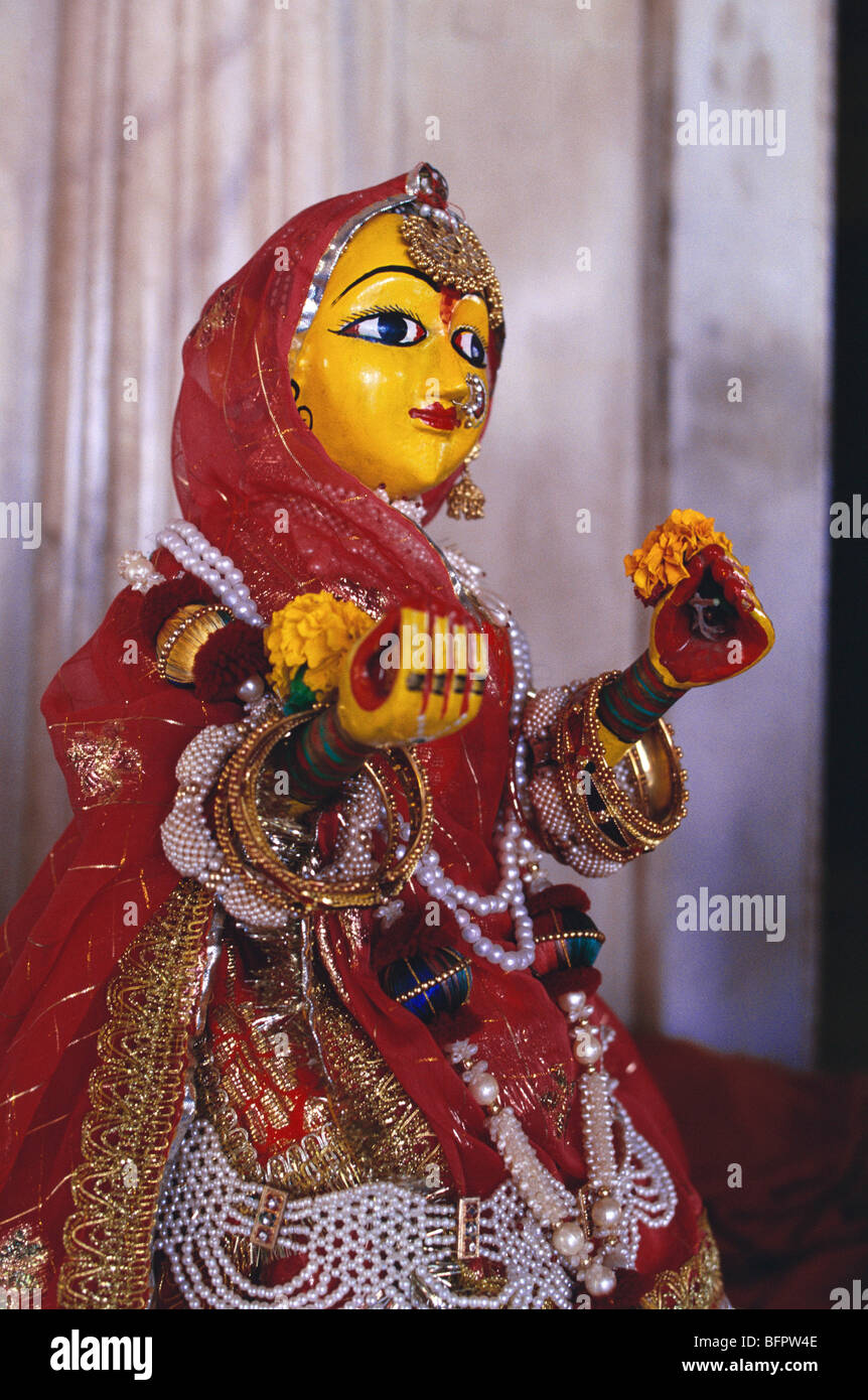AAD 66442: Göttin Gawa oder Parvati Gangaur Festival; Bikaner; Rajasthan; Indien Stockfoto