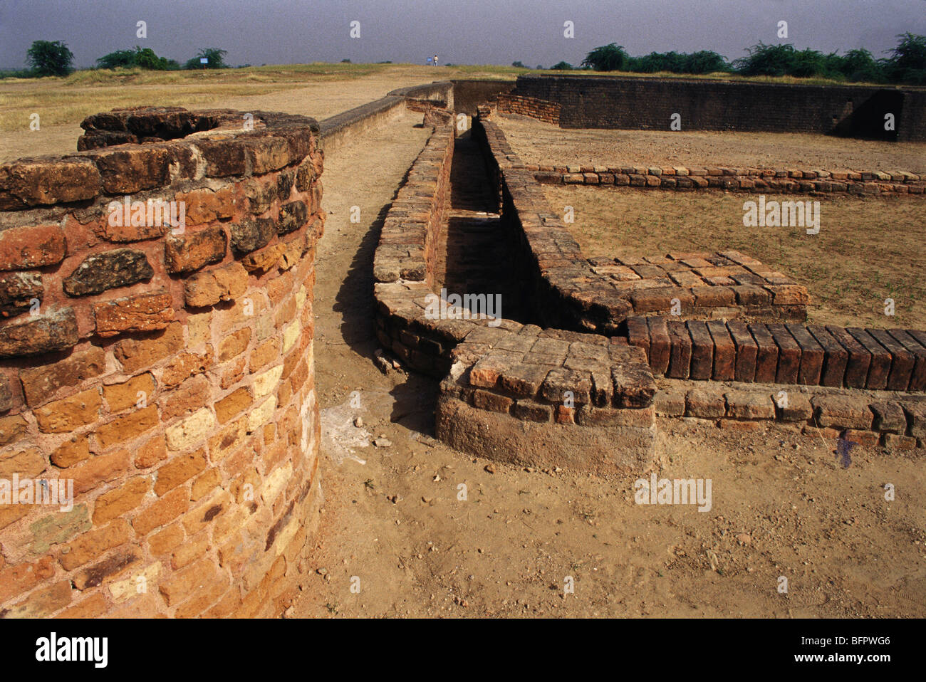 Lothal, Indus Valley Civilization, Archäologische Überreste von Harappa Port Town, Gujarat, Indien, Asien, Inder, Asiatisch Stockfoto