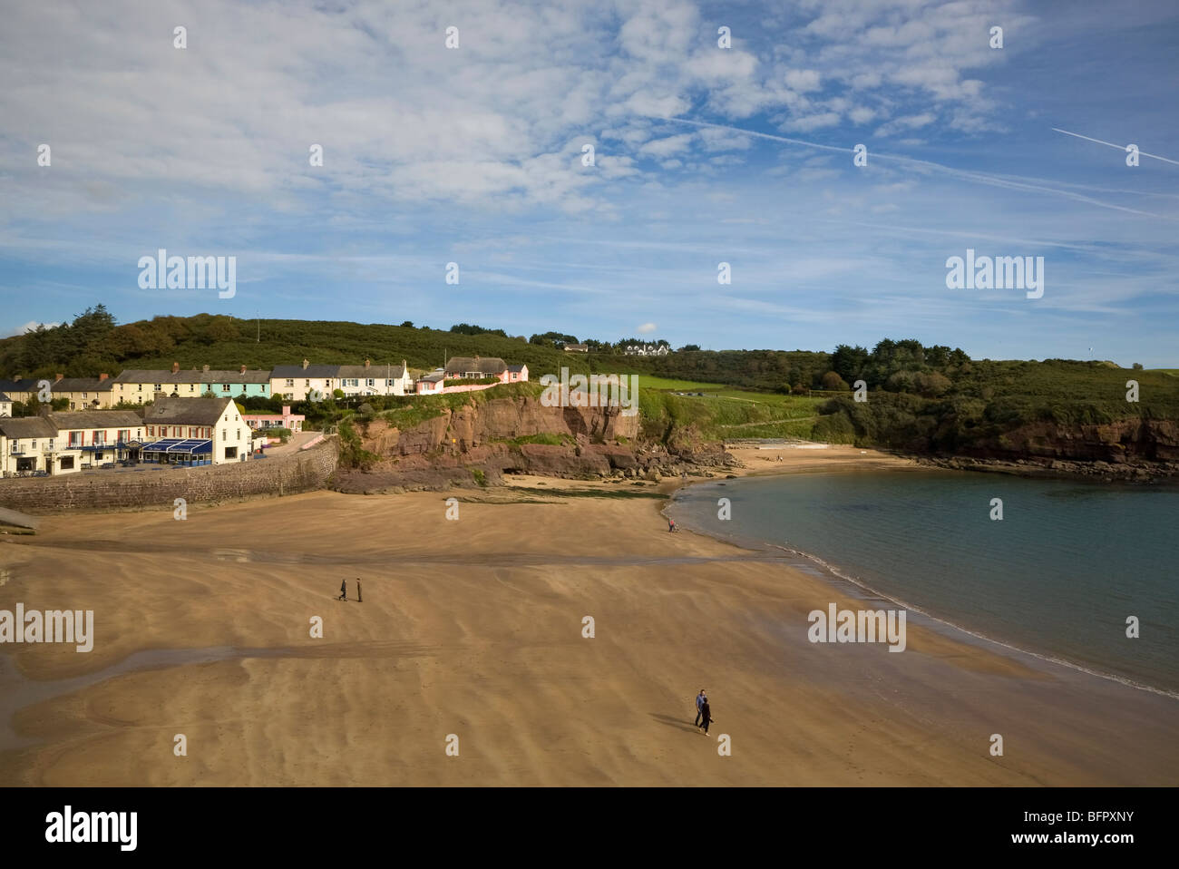 Dunmore East Strand, County Waterford, Irland Stockfoto