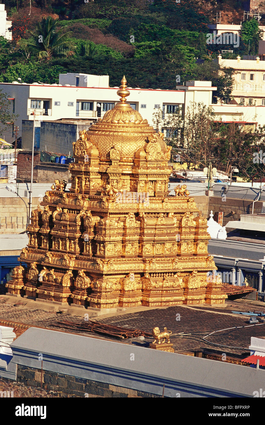 AAD 66748: Tirupati Balaji Tempel; Andhra Pradesh; Indien Stockfoto
