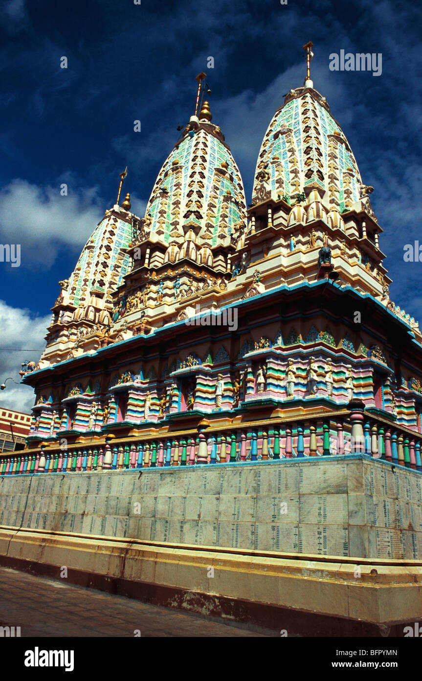 NMK 66803: Reich bemalt Lalji Maharaj Tempel; Sayla; Gujarat; Indien Stockfoto