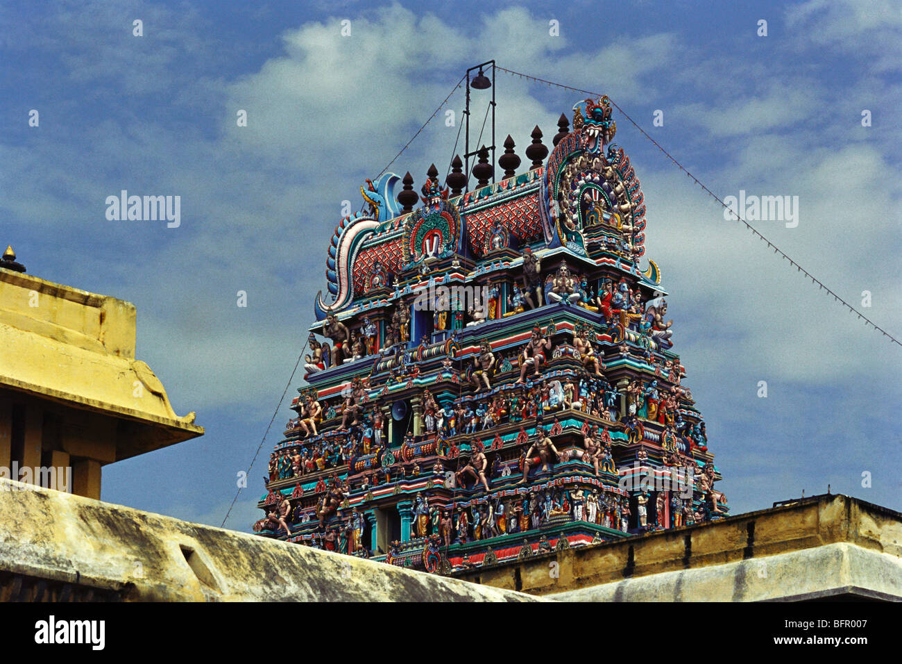 AAD 66921: Shri Parth Sarthi Tempel; Madras Chennai; Tamil Nadu; Indien Stockfoto