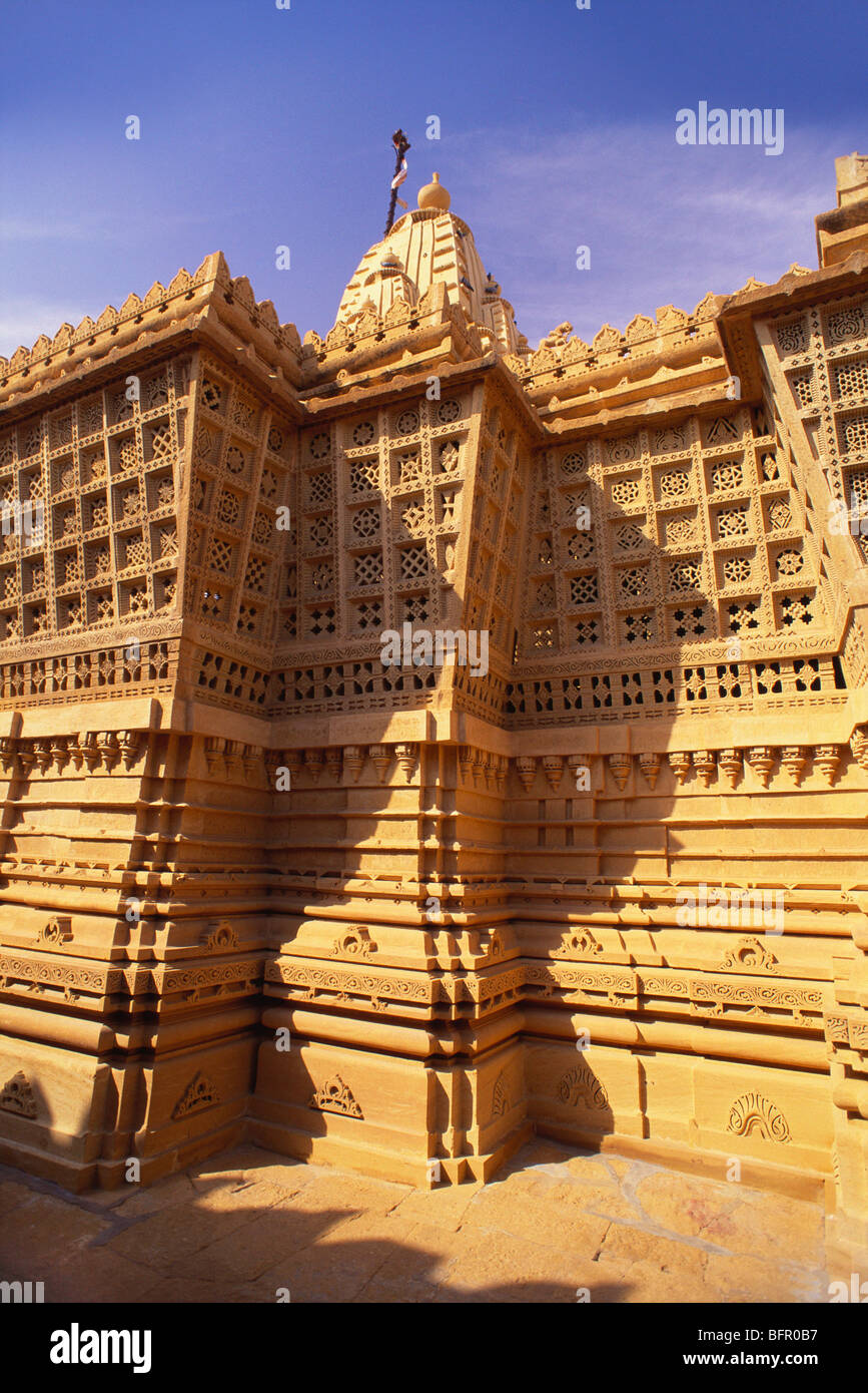 Lodurva Jain-Tempel; Jaisalmer; Rajasthan; Indien Stockfoto