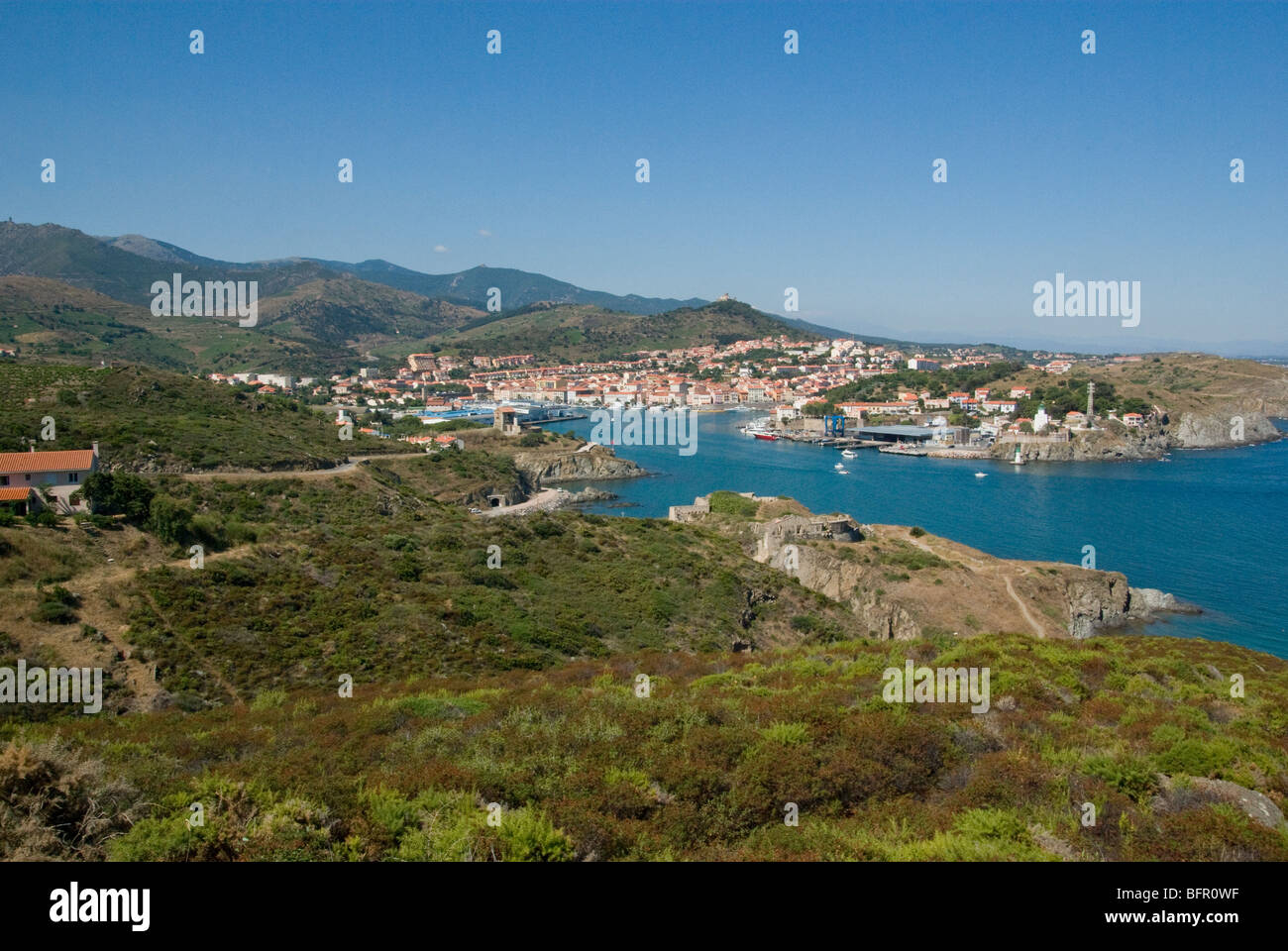Port-Vendres Côte Vermeille Mittelmeer Stockfoto