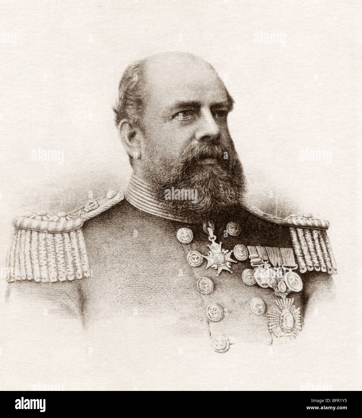 Vize-Admiral Sir George Tryon, 1832-1893.  Britischer Admiral. Stockfoto