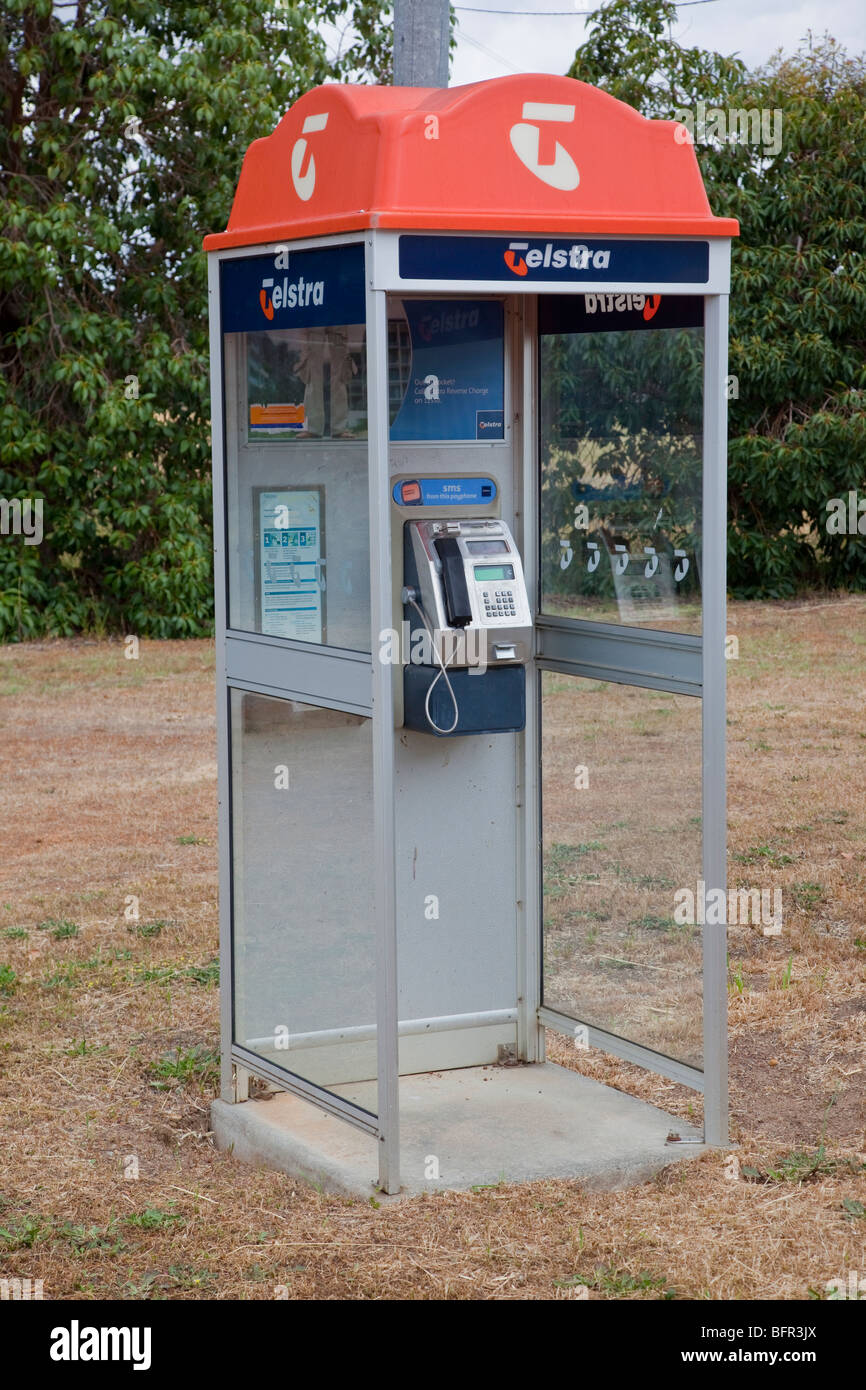 Öffentliches Telefon, Western Australia Stockfoto