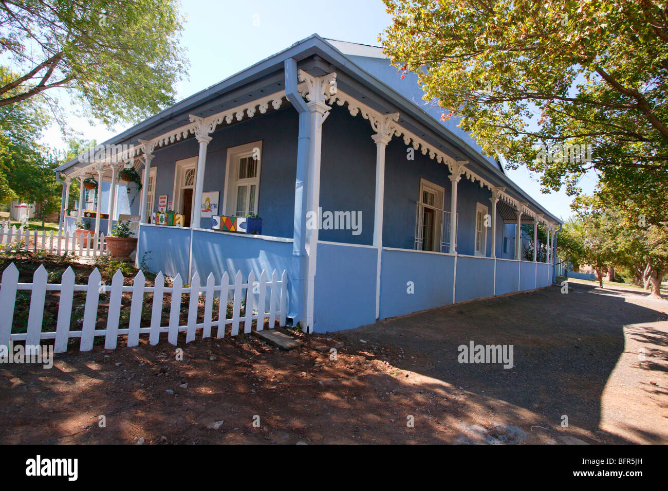 Fein säuberlich bemalte Haus in der touristischen Stadt von Smithfield Stockfoto