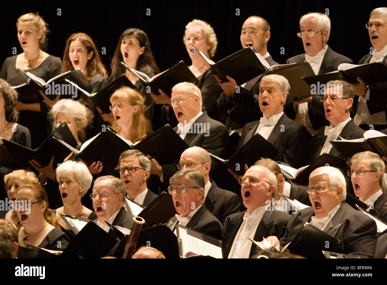 Der Yale Alumni Chor führen die Schöpfung von Joseph Haydn in 2007 National Arts Festival Grahamstown Stockfoto